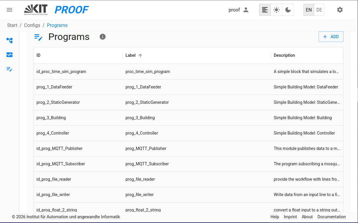 Programs